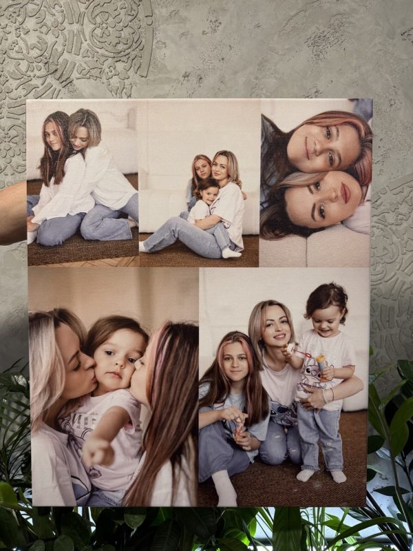Колаж фотографій на полотні Львів — друк фотоколажів у фотосалоні «Фоточка»