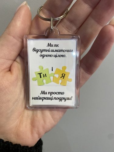 Брелок на ключі з двома фото - Зображення 4